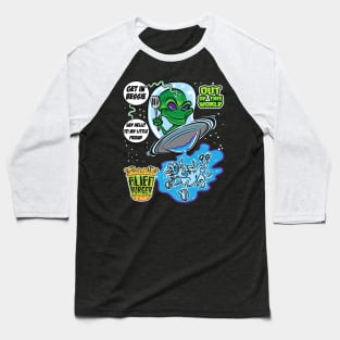 Alien Cow Abduction by an extraterrestrial in a UFO with a spatula Baseball T-Shirt